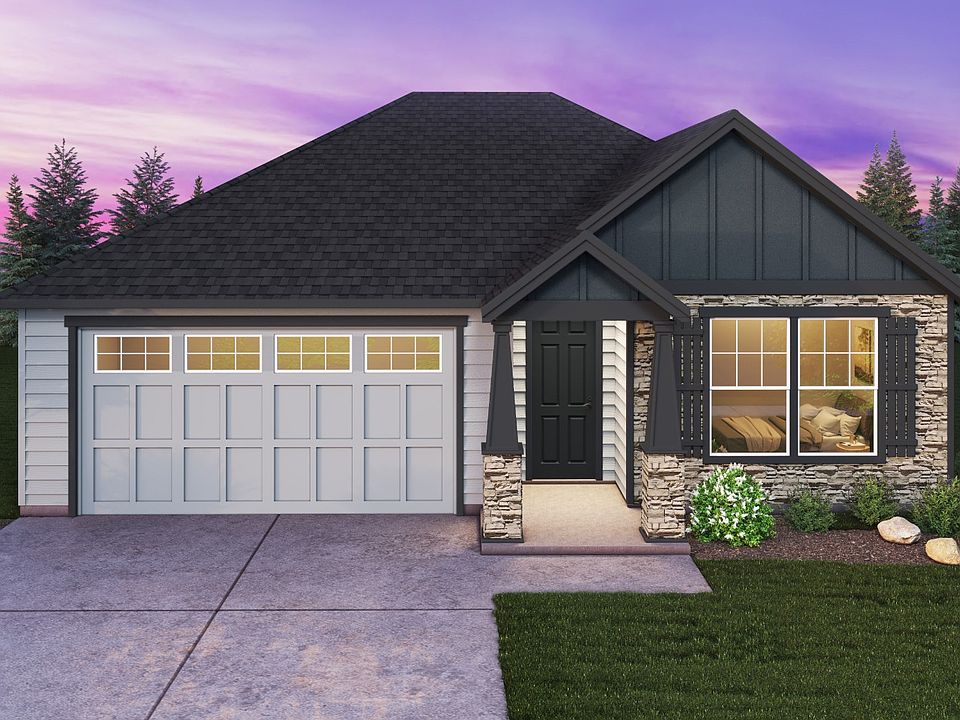 Plan 1714 Elevation 1 with Stone