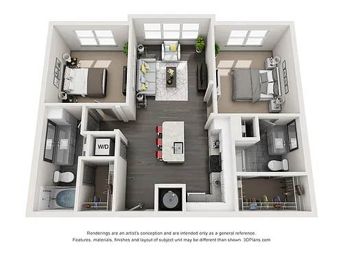 Floor plan B - The Maple