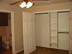 2 rooms have a walk in closet and one room has a wall to wall closet