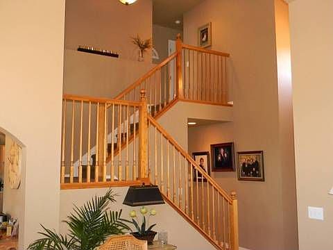 Pretty Wood Choice at Exposed Stairs