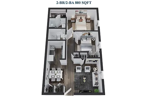 Floor plan 2 Bedroom
