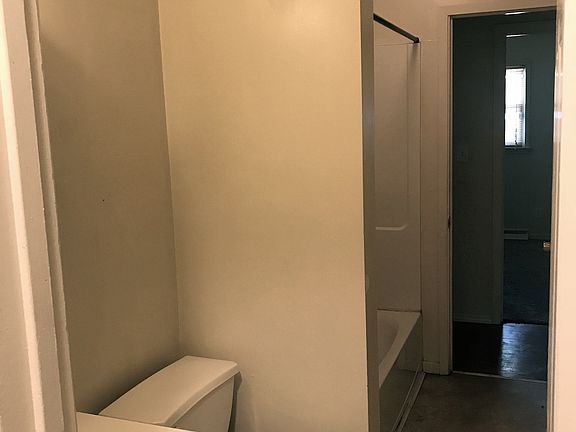 Bathroom has two entryways