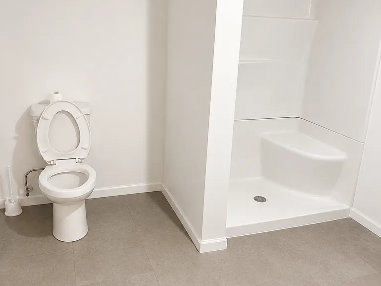 Basement bathroom