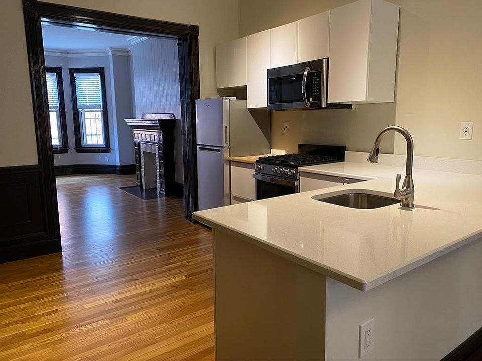 Plenty of open space. Large pocket door can separate kitchen from living room.