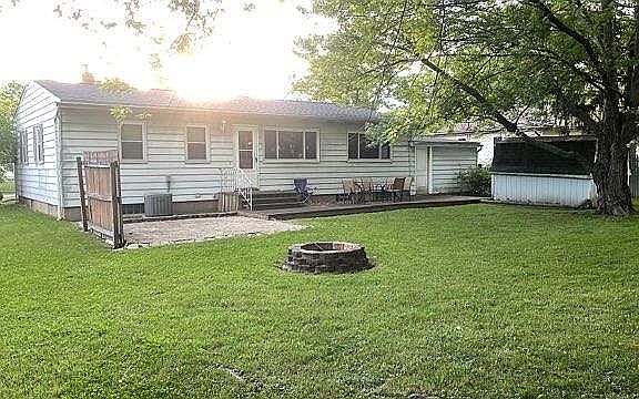 Spacious backyard