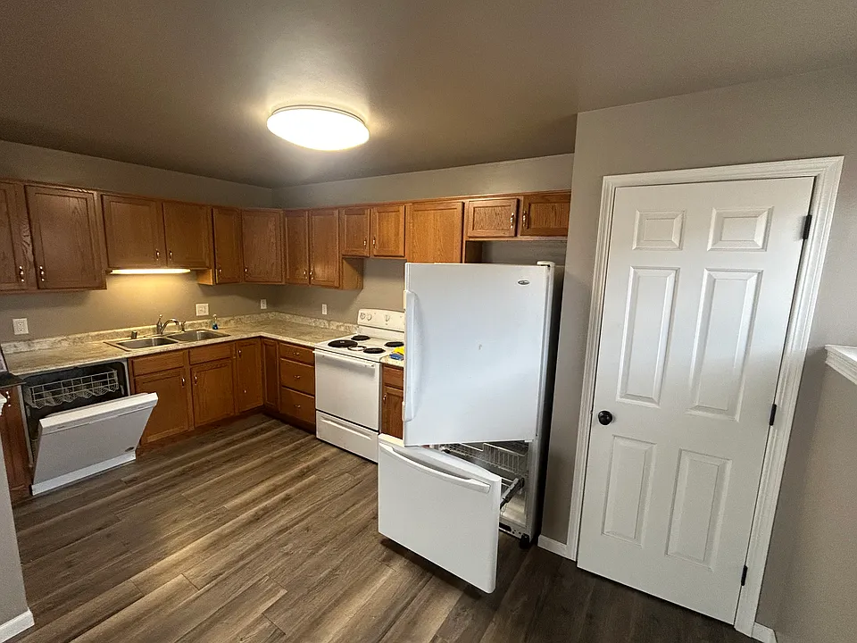 Kitchen. Lots of cabinets and a nice pantry!