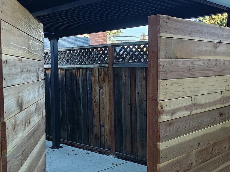 Backyard private entry