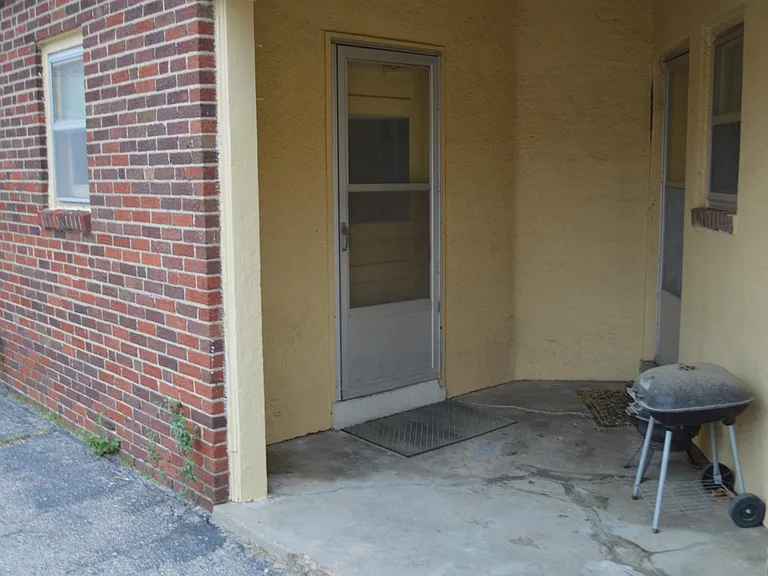 Back door & entry to off street parking