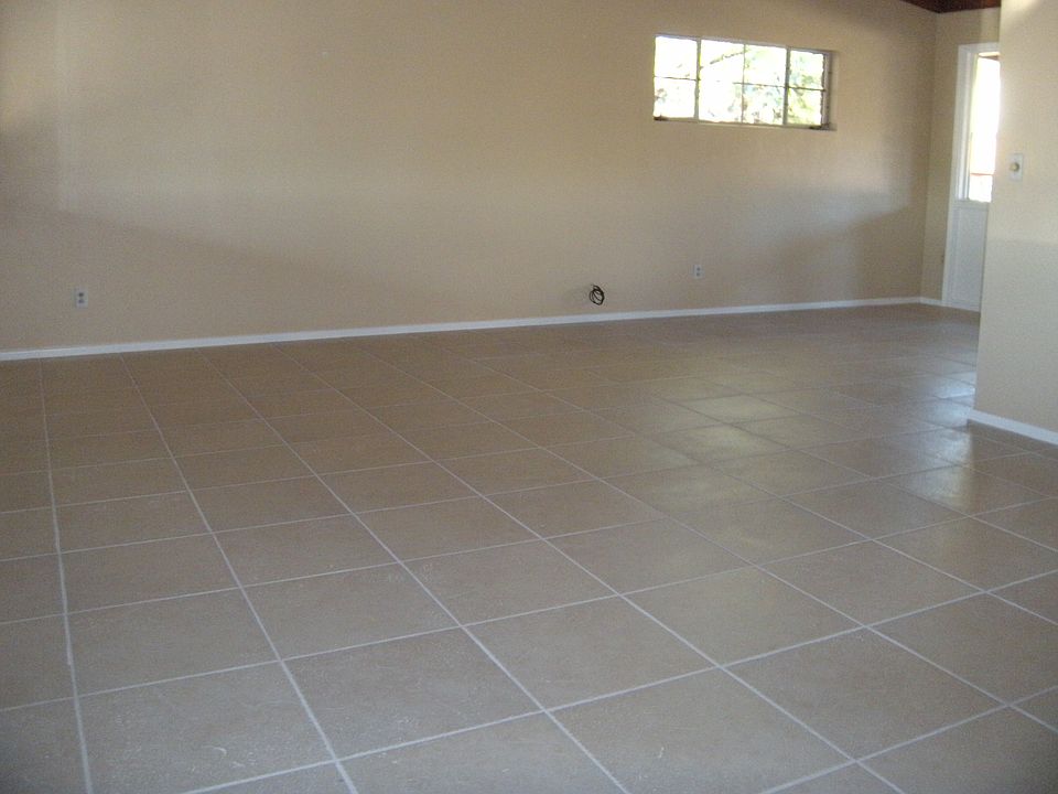 New tile flooring