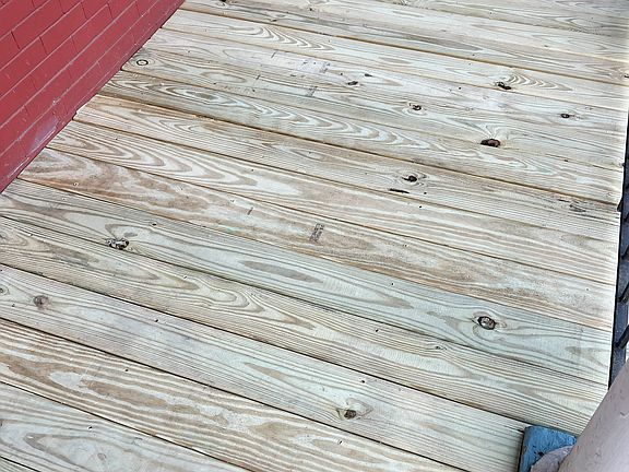 New front porch deck