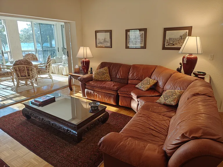 Living room with Asian accents