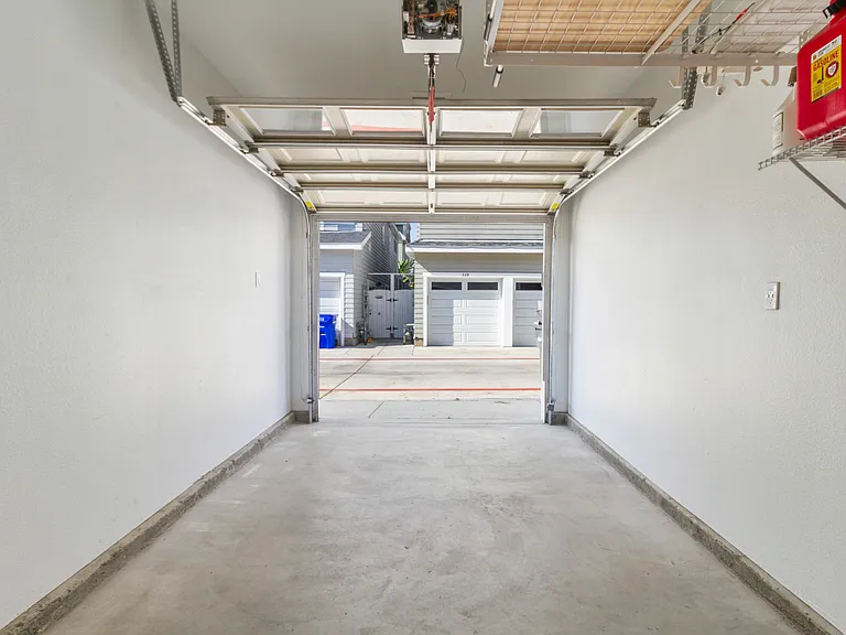 Garage opens to alley