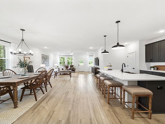 Open-concept floorplan for easy flow