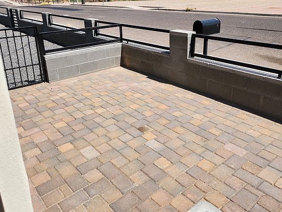 Patio outside the front door