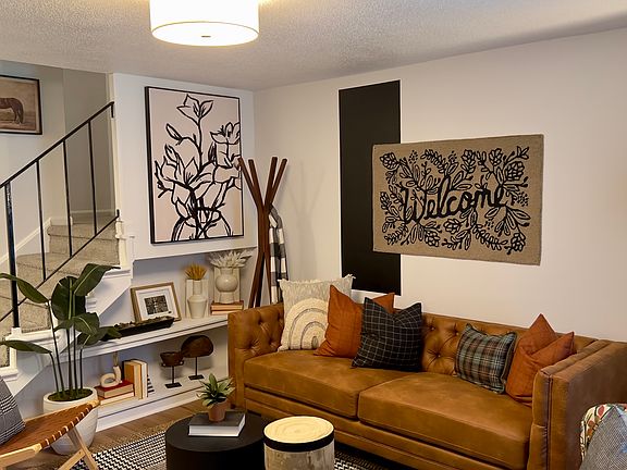 Staged living room