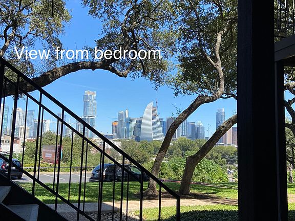 Amazing view of downtown from the bedroom