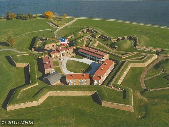 Fort McHenry is a short walk away