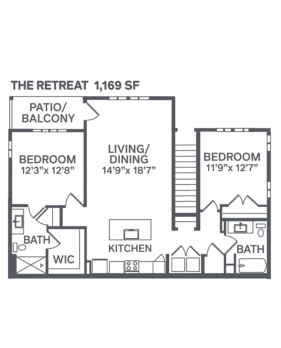 Floor plan The Retreat
