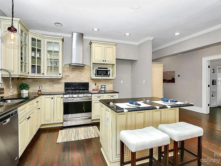 Modern Kitchen with stainless steel appliances