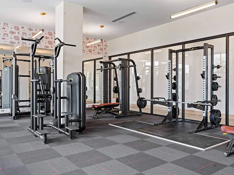 24/7 Fitness Center with Modern Equiment at The Hallon Luxury Apartments in Hopkins MN | apartments near St Louis Park MN