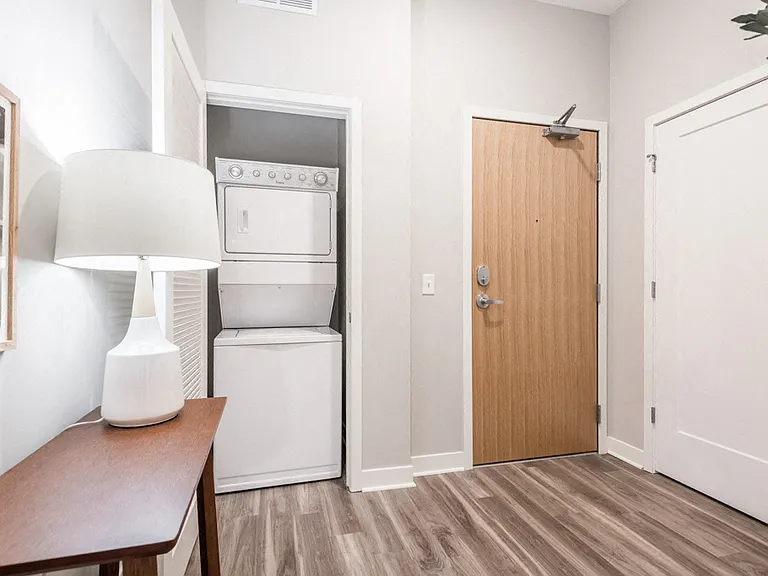 A full-sized washer and dryer are included with every apartment home.