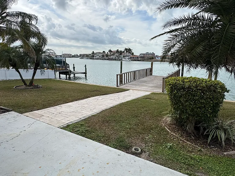Back yard and dock