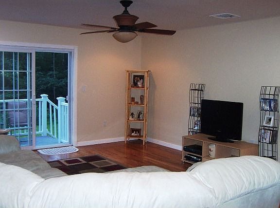 Spacious Living Room warmly colored