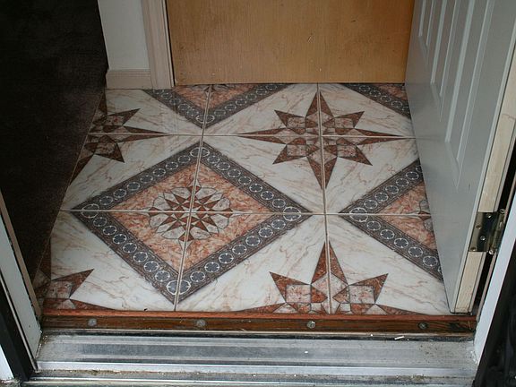 Beautiful tiled entrance