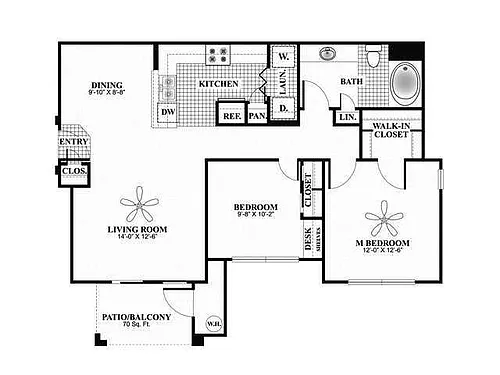 Floor plan B1-Ocotillo (Premium)
