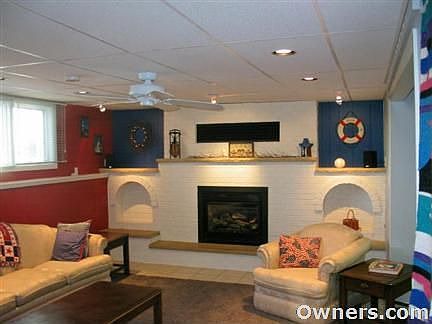 Lower Level Family Room and Gas FP