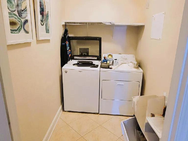 Laundry Room with washer and dryer - lease UNFURNISHED