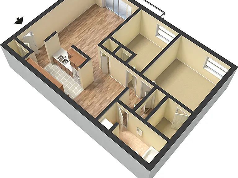 2 Bedroom 1 Bath Small 2 Bedroom 1 Bath Small