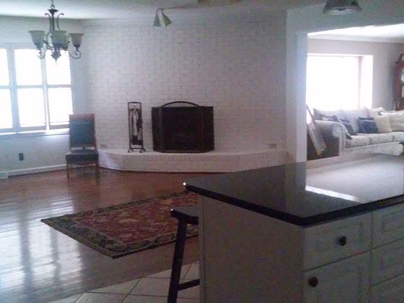 Open view from kitchen