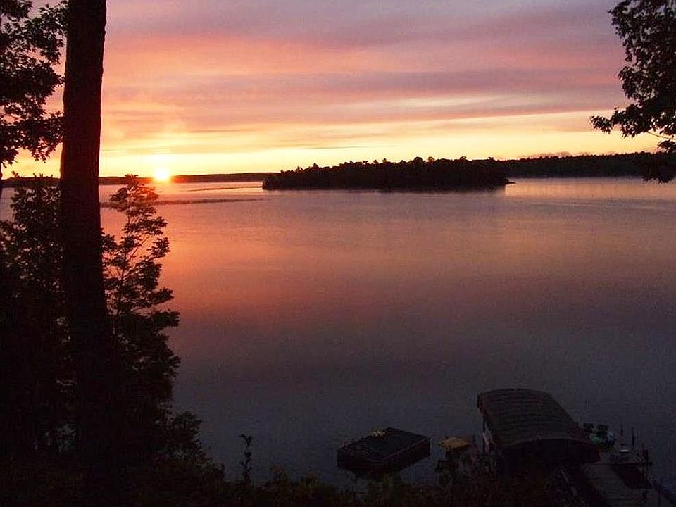 Night view of Gull Lake