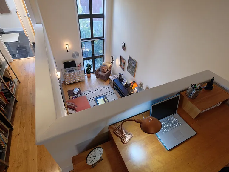 From upstairs