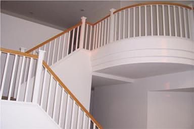 staircase going up to the bedroom