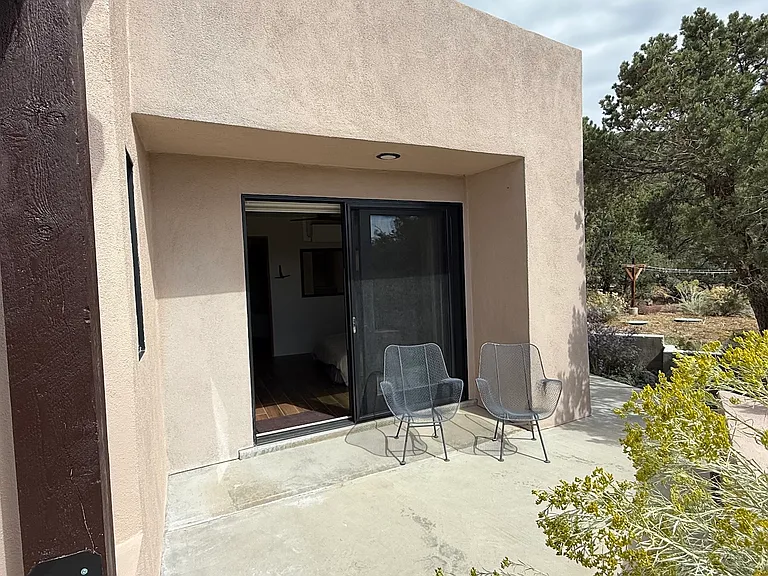 Guest bedroom's private patio
