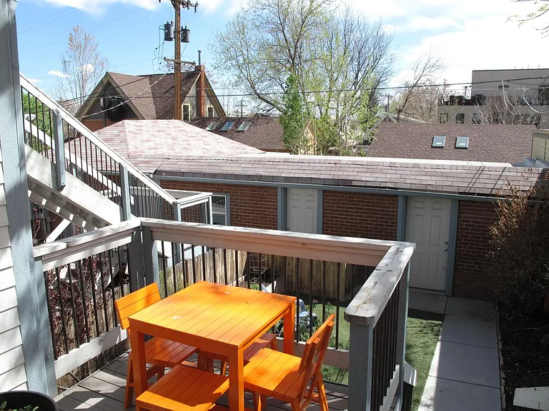 private yard and deck