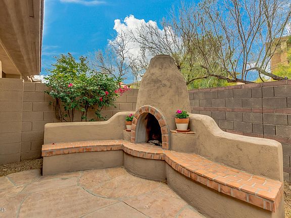 Charming bee hive fireplace