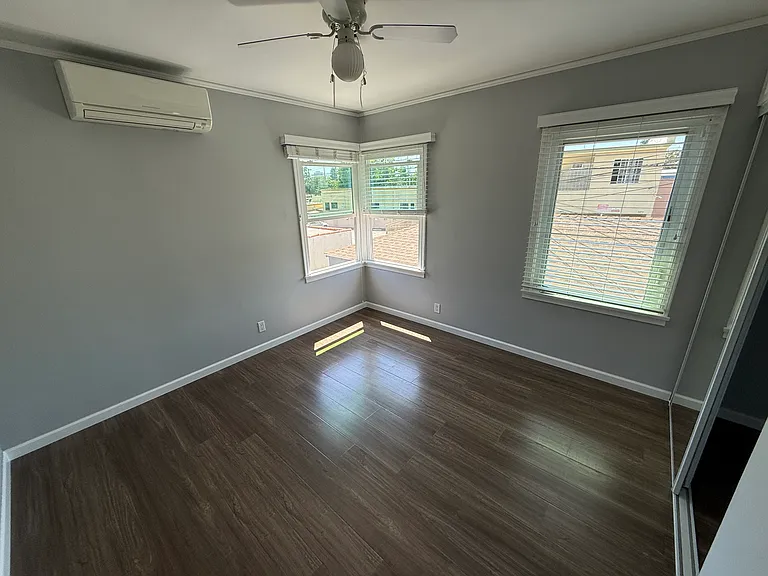 Bedroom 2 with HVAC unit