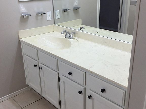 Master bath with 2 matching sinks.