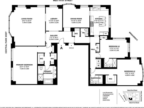 2nd image of 15 Central Park W APT 34A