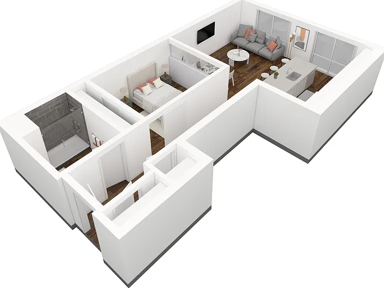 Omnia 1 Bedroom/1 Bath Apartment at 6th and Main in Salt Lake City, UT | View 1 Omnia 1 Bedroom/1 Bath Apartment at 6th and Main in Salt Lake City, UT | View 1
