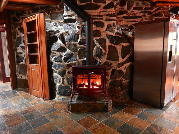 Master Bed Fireplace