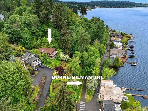 This mid-century gem is perched above Lake Washington just above the Burke Gilman Trail.