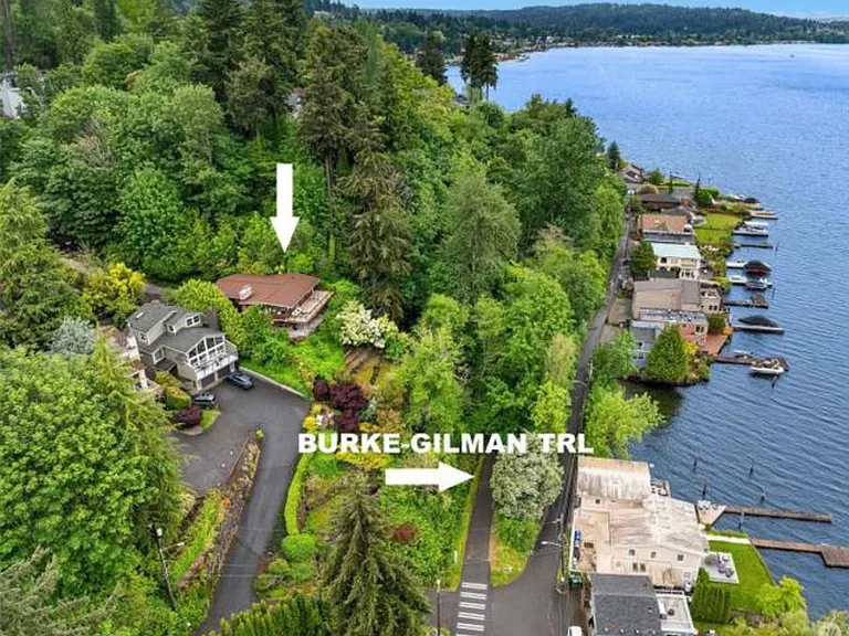 This mid-century gem is perched above Lake Washington just above the Burke Gilman Trail.