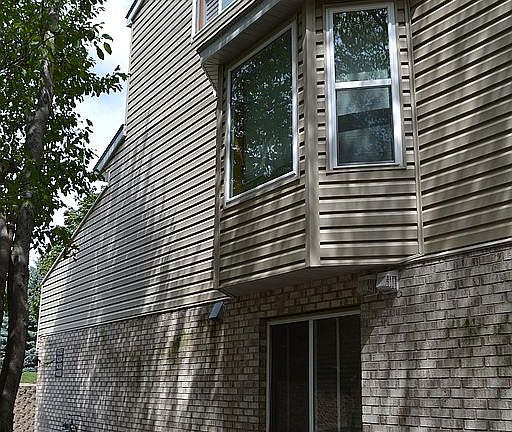 Side of house. End unit.