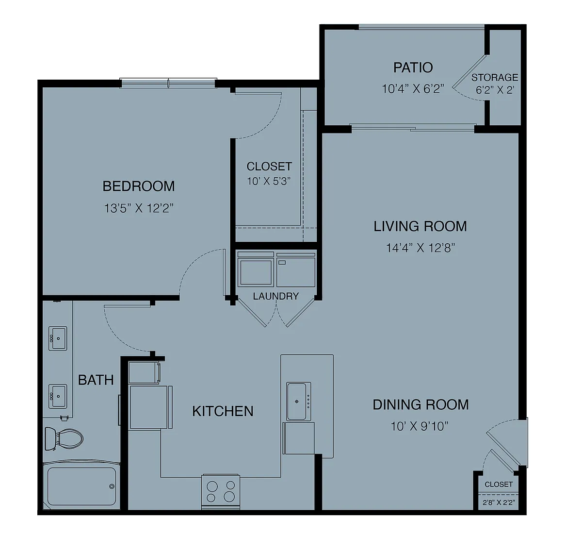 Floor plan A3-Llano 80% (Income Restrictions Apply)