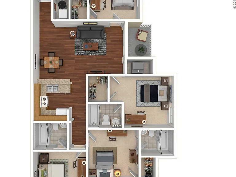 4x4 Floorplan 4x4 Floorplan