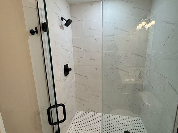 Spacious Walk-in shower in Main Bathroom